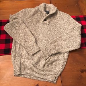 Peconic Bay Traders Heathered Wool Blend Sweater